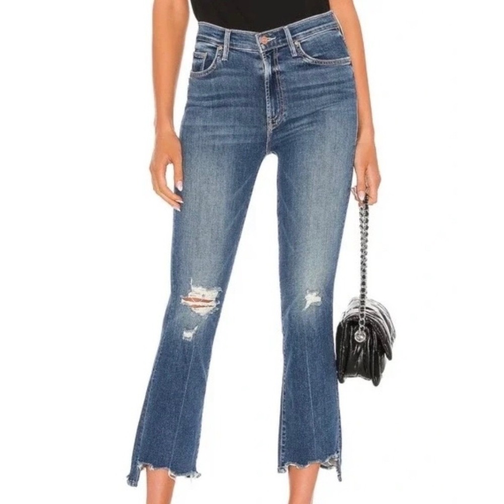 Mother The Insider Crop Step Chew, Dancing On Coals, Size 25, Mid-Rise